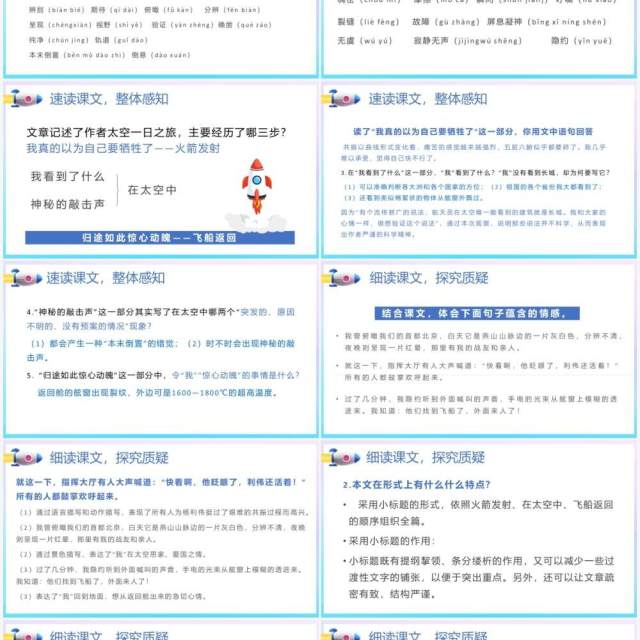 部编版七年级语文下册太空一日课件PPT模板 部编版七年级语文下册太空一日课件PPT模板