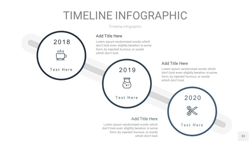 莫兰迪蓝色时间轴PPT信息图33