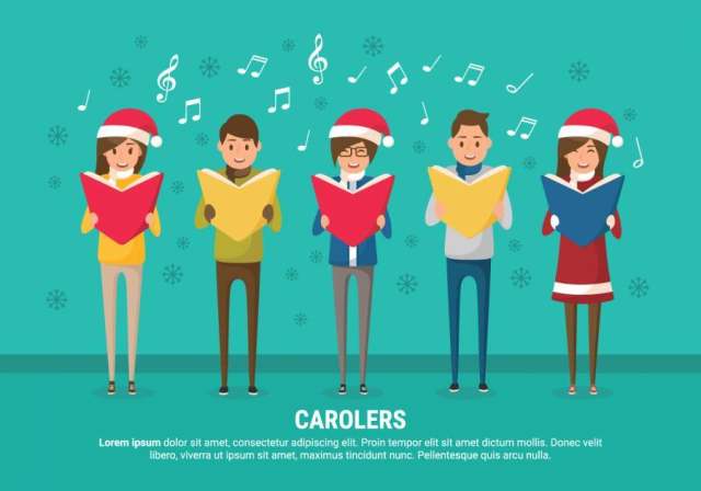 Carolers矢量图