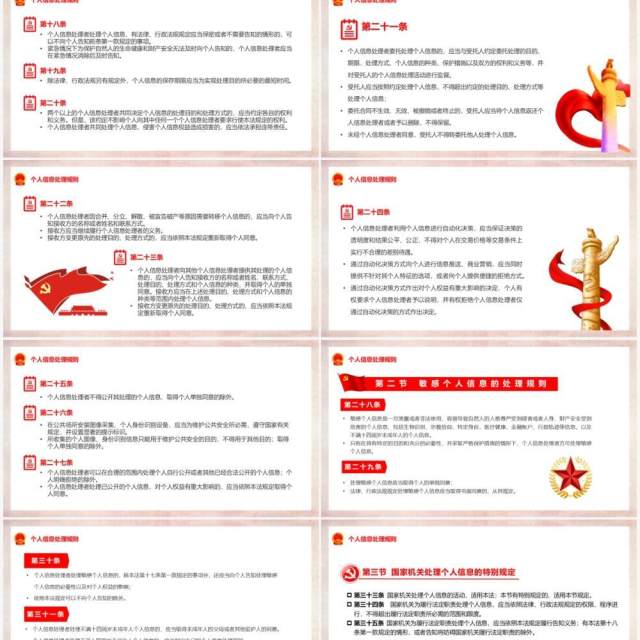 中华人民共和国个人信息保护法PPT模板 中华人民共和国个人信息保护法PPT模板