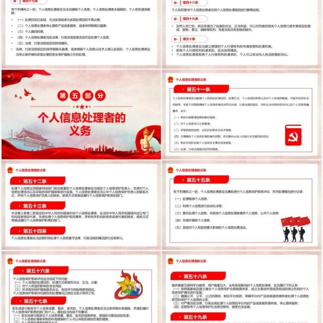 中华人民共和国个人信息保护法PPT模板 中华人民共和国个人信息保护法PPT模板