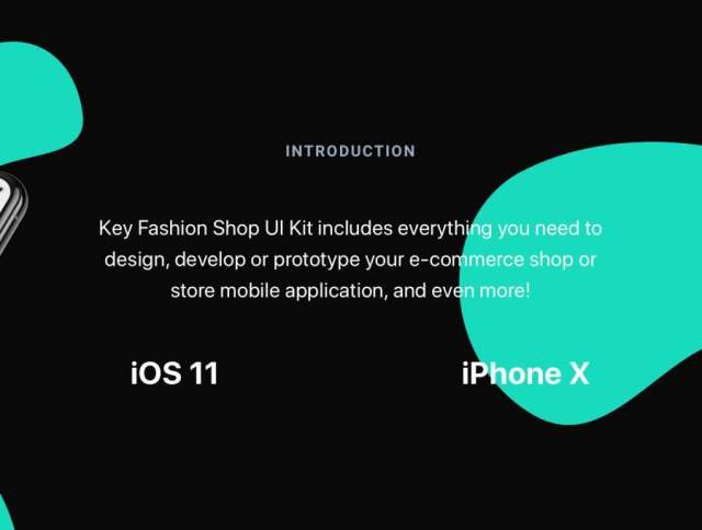 受最新时尚和iOS设计趋势的启发，Key Fashion Shop是必备UI工具包，KEY Fashion UI Kit