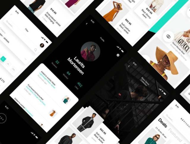 受最新时尚和iOS设计趋势的启发，Key Fashion Shop是必备UI工具包，KEY Fashion UI Kit