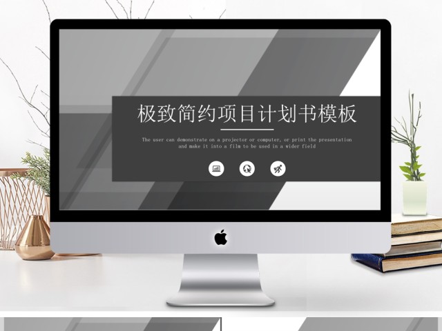 极致简约项目计划书PPT模板 极致简约项目计划书PPT模板