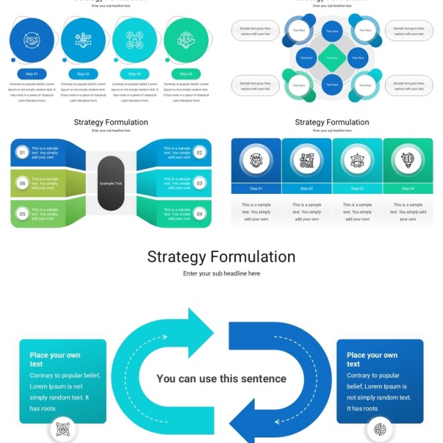 商业战略策略制定信息图PPT模板Strategy Formulation