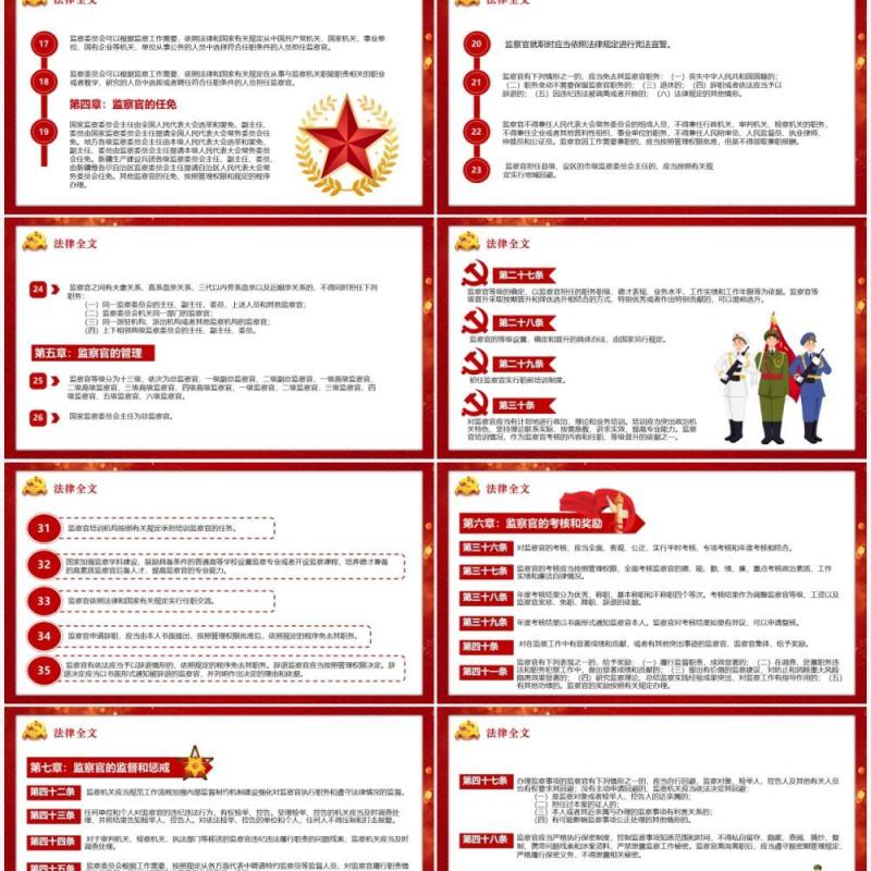 中华人名共和国监察官法解读汇报PPT模板