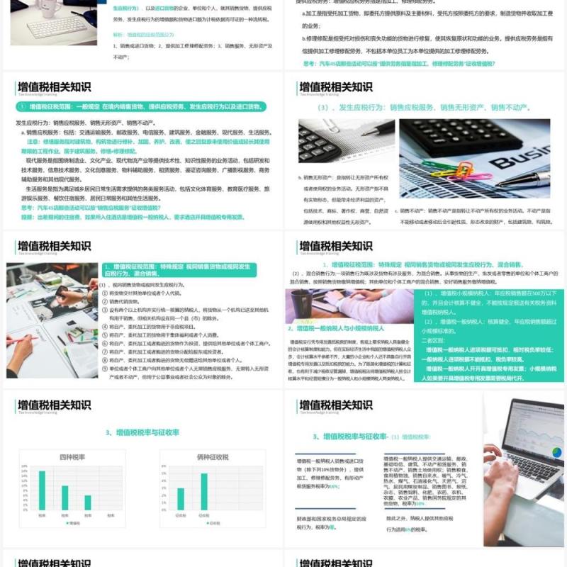 简约商业税务知识入职培训PPT模板