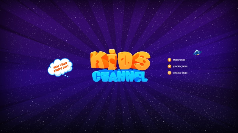 儿童博客10套banner艺术字体效果PSD设计素材