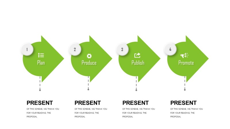 阳光绿立体商务品牌PPT图表-15