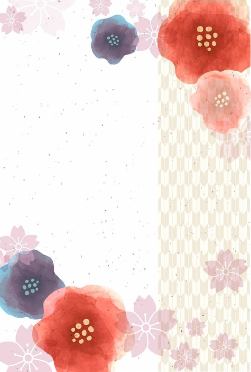 日式背景素材29（垂直）