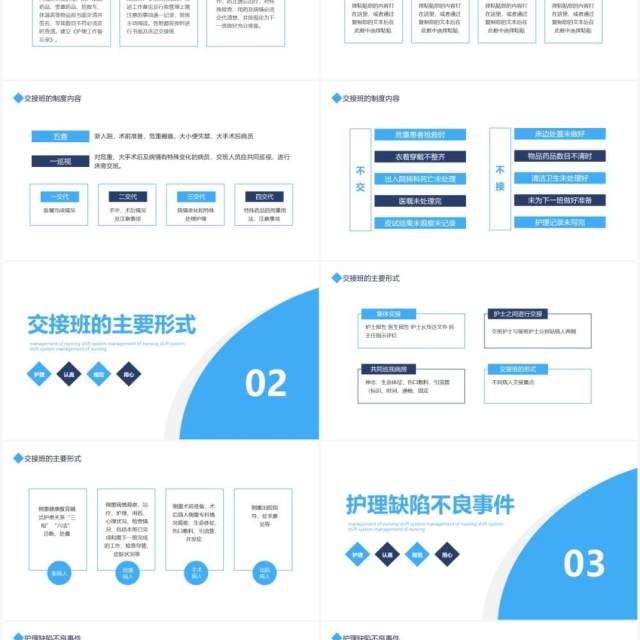 护理交接制度流程转入转出交接管理动态PPT模板
