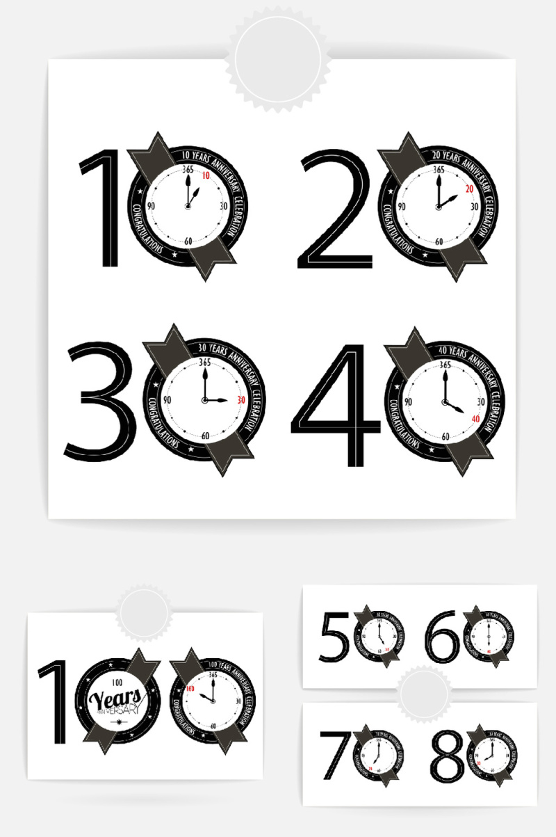 数字钟表设计元素