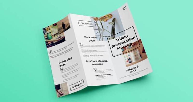 Psd三折拍摄模板Vol6 p2