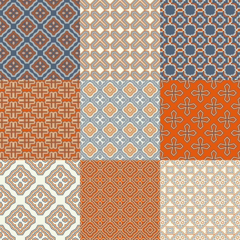 优雅的几何无缝图案集合14