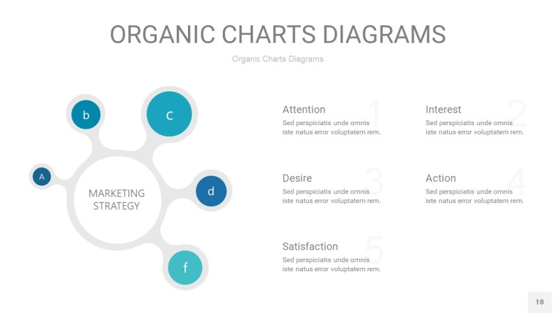 宝石色循环PPT图表18
