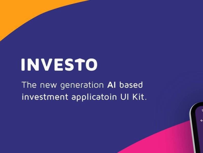 为Sketch。，Investo UI Kit设计的下一代基于AI的投资应用程序