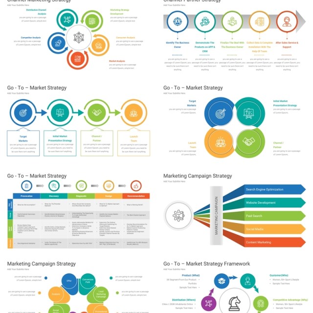 战略关系图PPT素材模板Strategy Diagrams 战略关系图PPT素材模板Strategy Diagrams