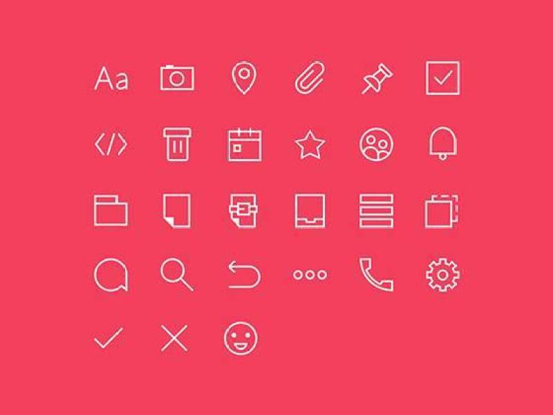 Angle Line Icons