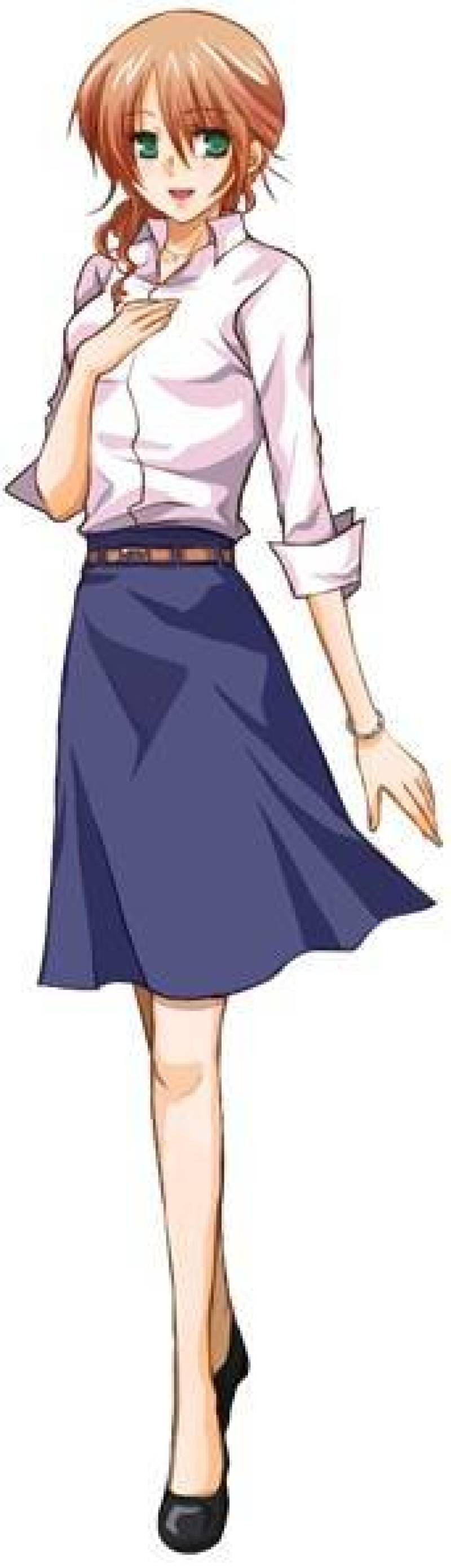 OL风格女性站立图片