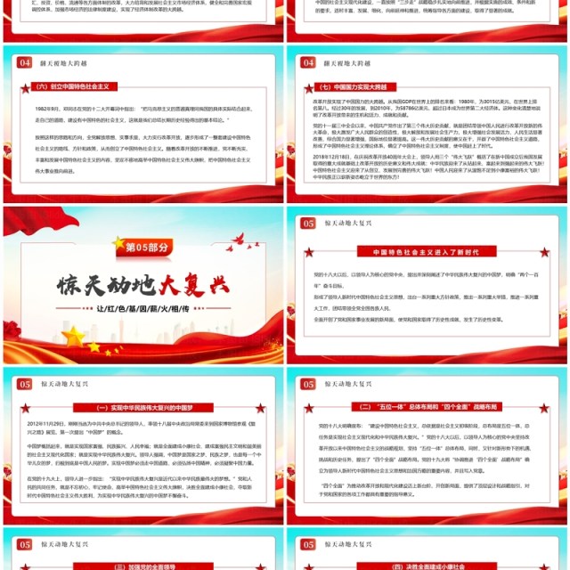 红色党政风学习党史不忘初心PPT模板 红色党政风学习党史不忘初心PPT模板