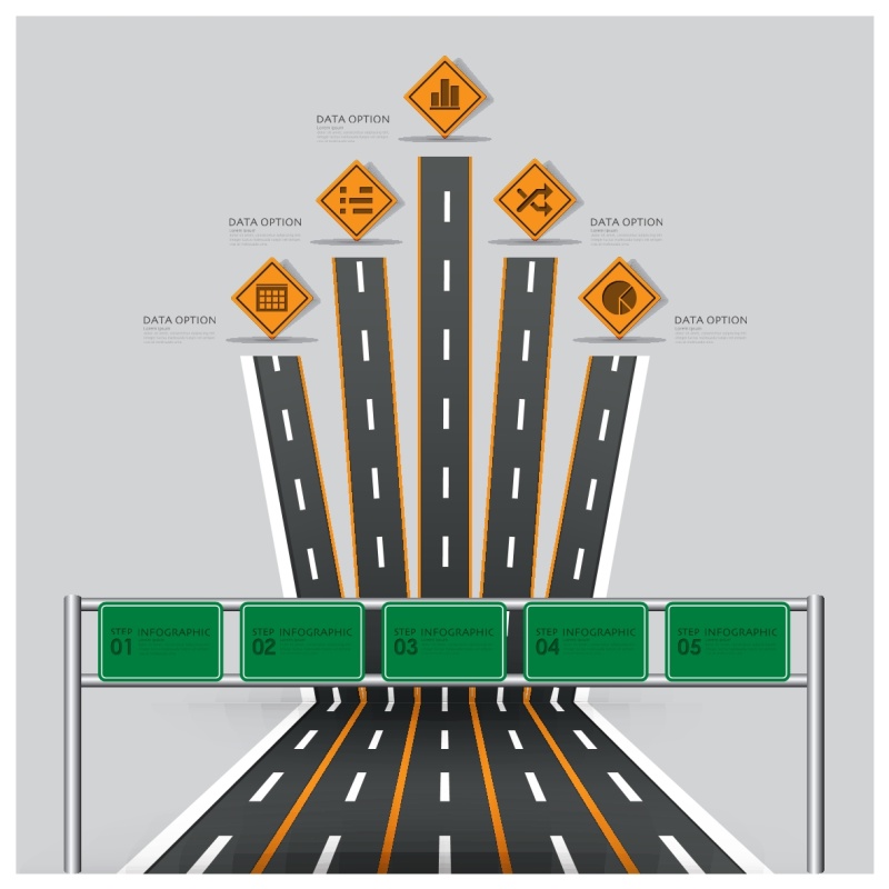 现代信息图形模板308