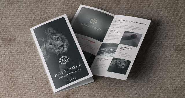 Psd Bi Fold Mockup模板Vol2 Psd Bi Fold Mockup模板Vol2