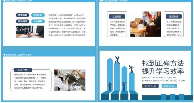找到正确方法提升学习效率动态PPT模板 找到正确方法提升学习效率动态PPT模板