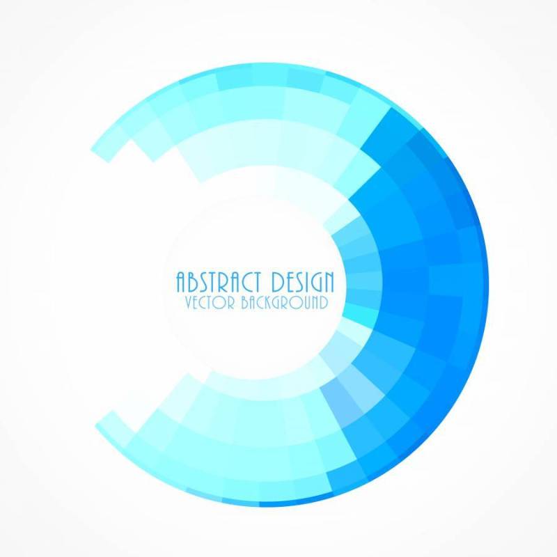 马赛克风格背景中的蓝色圆形框架