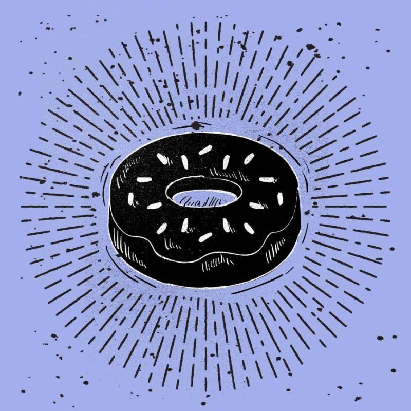 手绘矢量快餐插画