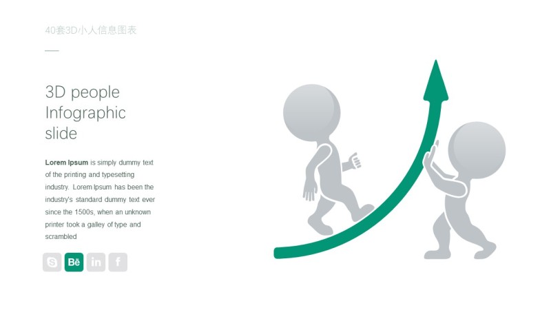 3D小人PPT信息可视化图表6