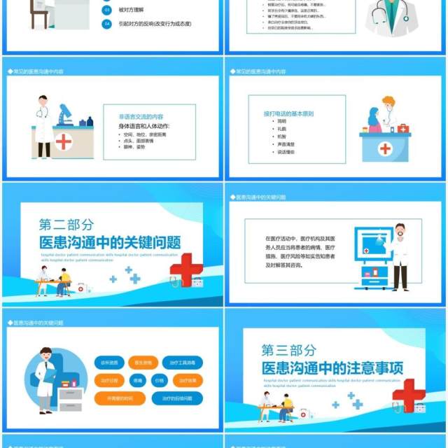 医院医患沟通技巧培训动态PPT模板