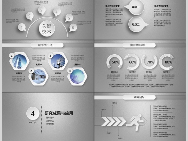 微立体完整实用毕业论文答辩通用PPT