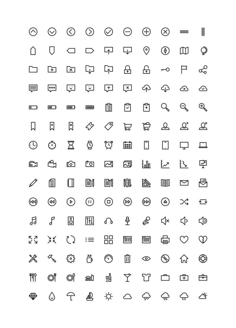 Useful Outline Icons