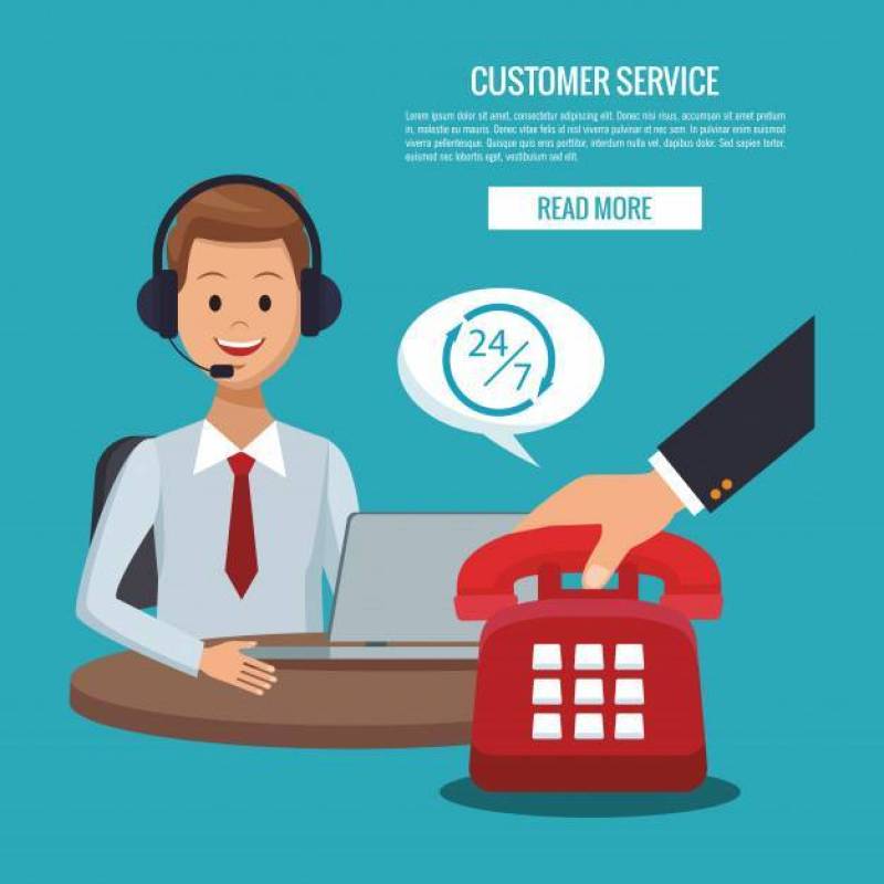 Customer service banner
