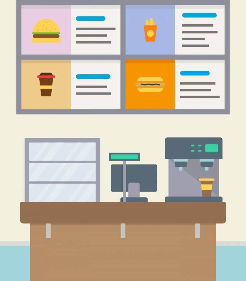 独特的食物法院载体