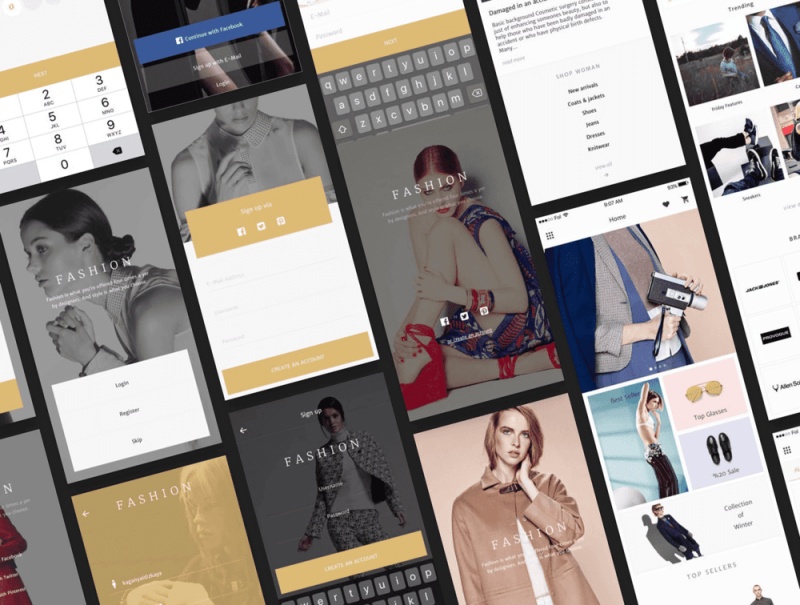 电子商务移动UI工具包,时尚移动UI工具包 电子商务移动UI工具包,时尚移动UI工具包