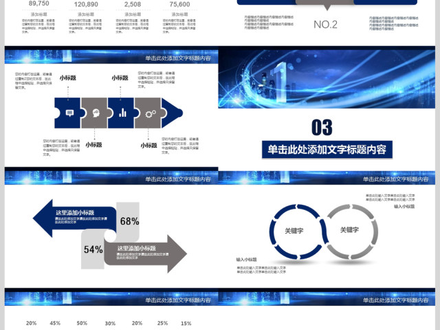 2018科技行业汇报总结PPT模板