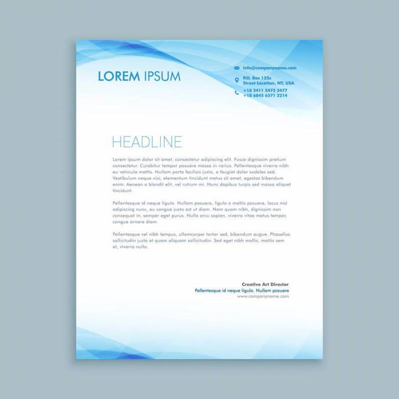 业务波信头模板矢量设计插画