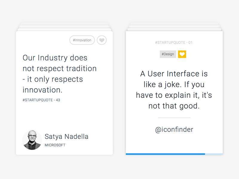 Startupquote App Design