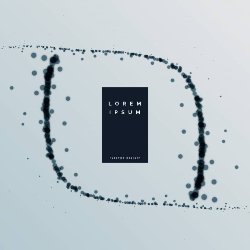 抽象的黑色粒子矢量背景