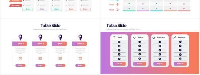 彩色创意市场分析表格PPT信息图表素材3Table Powerpoint Infographics 彩色创意市场分析表格PPT信息图表素材3Table Powerpoint Infographics