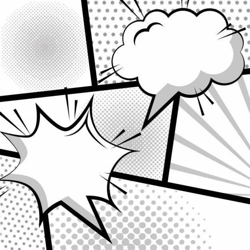 在半音小点的可笑的空的讲话泡影加点在减速火箭的流行艺术的白色背景