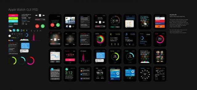 Apple Watch GUI-PSD Apple Watch GUI-PSD