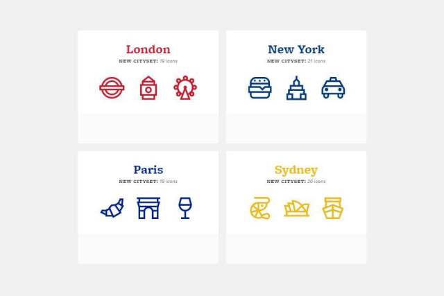 Citysets 城市为基础的图标集 Citysets 城市为基础的图标集