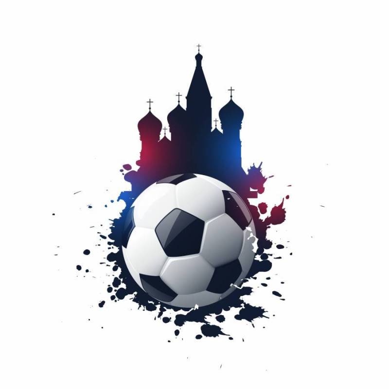 抽象2018年俄罗斯足球比赛背景