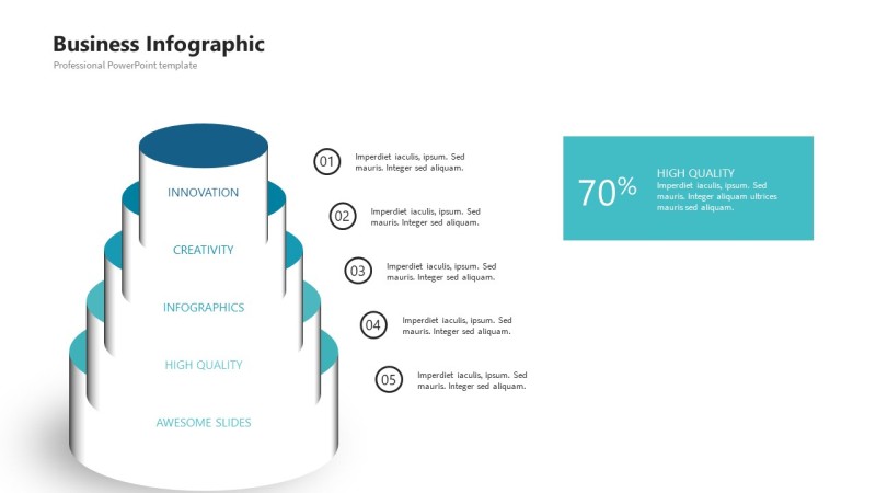 3D圆柱体PPT信息可视化图表35