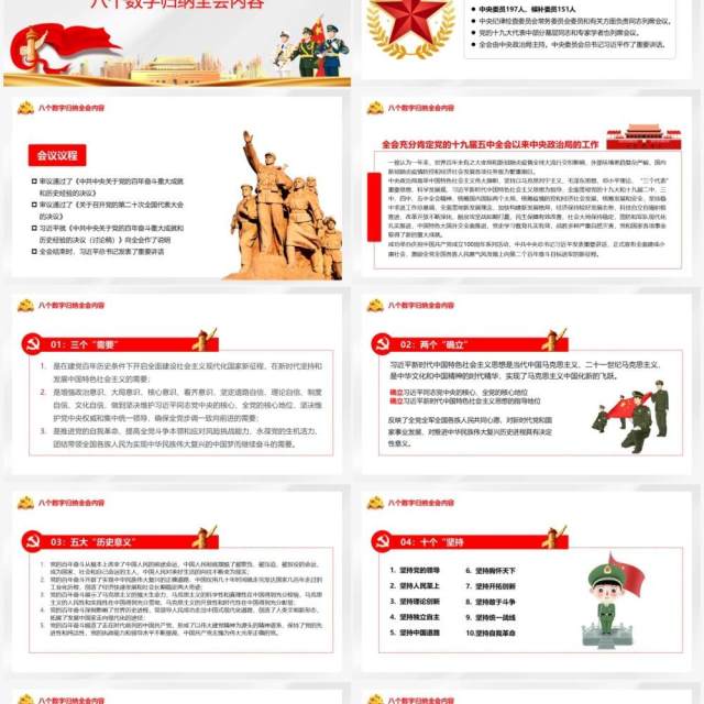 解读党的百年奋斗成就和历史经验PPT模板 解读党的百年奋斗成就和历史经验PPT模板
