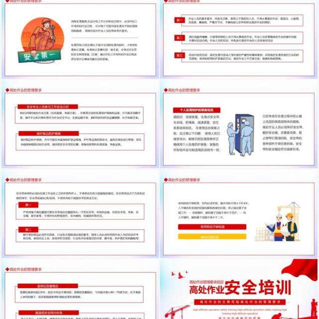 高处作业管理要求高处作业安全培训动态PPT模板 高处作业管理要求高处作业安全培训动态PPT模板