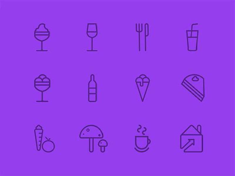 餐厅图标集