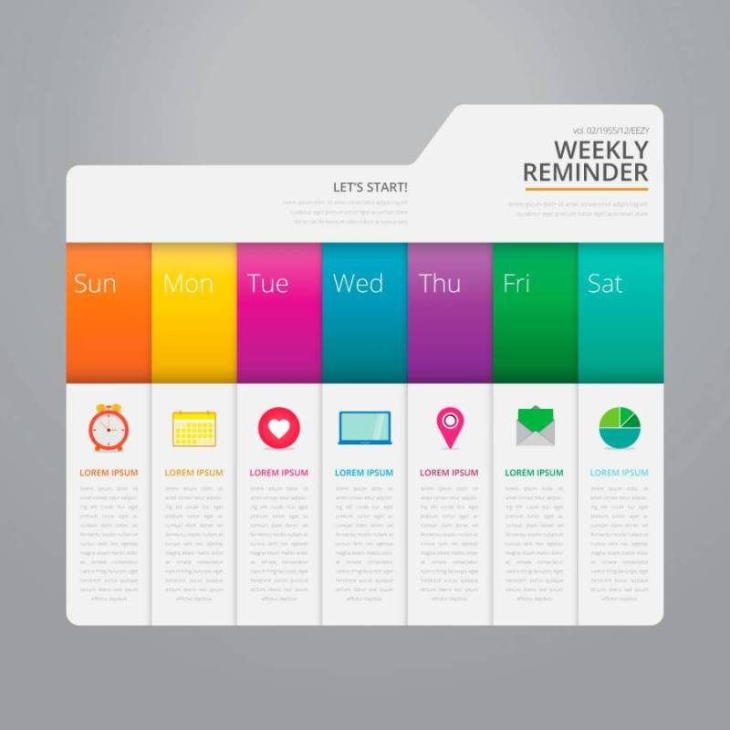 矢量图索引纸与白色背景模板。